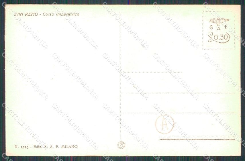Imperia Sanremo Cartolina ZG2678 – retro