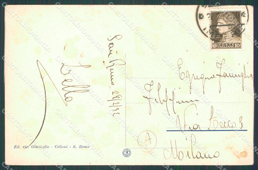 Imperia Sanremo Cartolina ZG2707 – retro