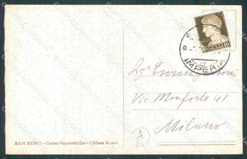 Imperia Sanremo Cartolina ZG2717 – retro