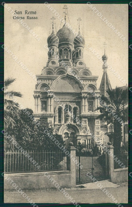 Imperia Sanremo Chiesa Russa Cartolina ZG2718 – fronte