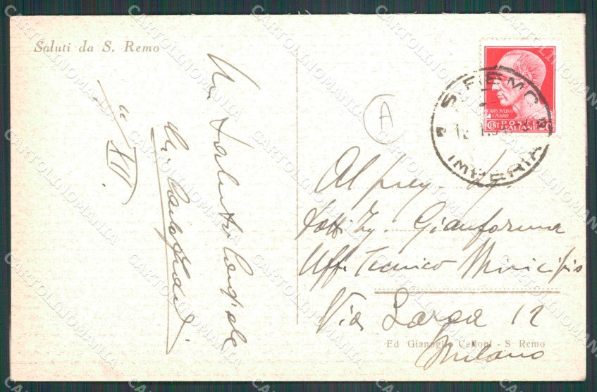 Imperia Sanremo Chiesa Russa Cartolina ZG2719 – retro
