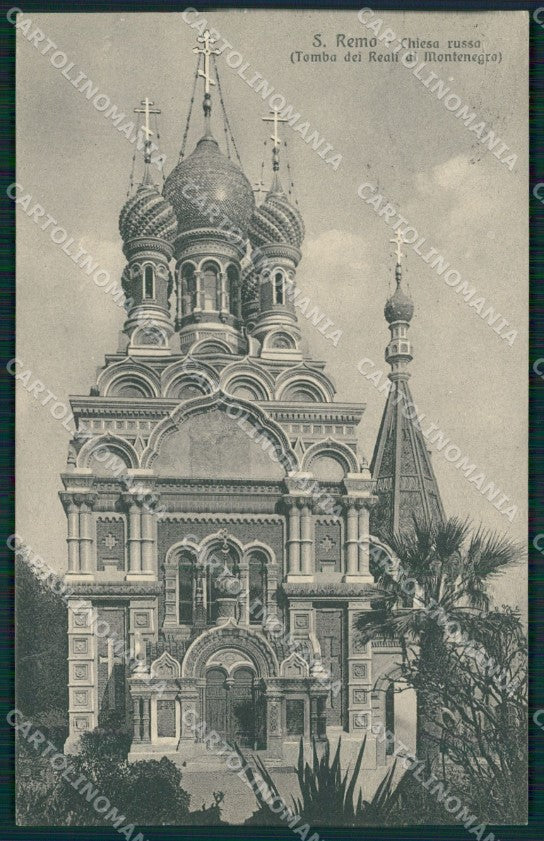 Imperia Sanremo Chiesa Russa Cartolina ZG2720 – fronte