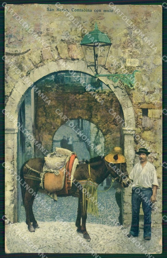 Imperia Sanremo Mulo Costumi Cartolina ZG2750 – fronte