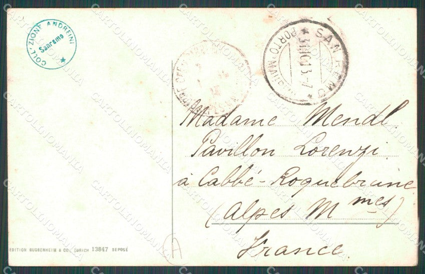 Imperia Sanremo Mulo Costumi Cartolina ZG2750 – retro
