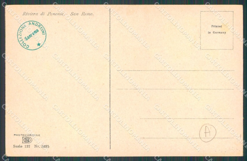 Imperia Sanremo Muli Cartolina ZG2752 – retro