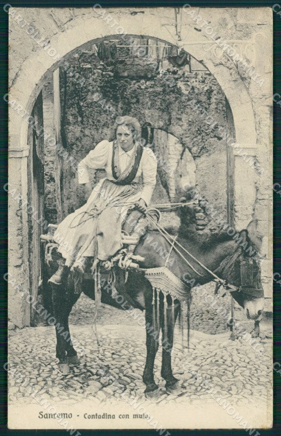 Imperia Sanremo Mulo Costumi Cartolina ZG2754 – fronte