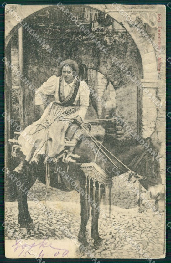 Imperia Sanremo Mulo Costumi Cartolina ZG2755 – fronte