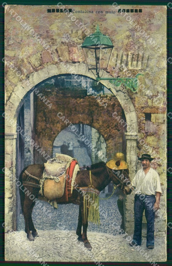 Imperia Sanremo Mulo Costumi Cartolina ZG2760 – fronte