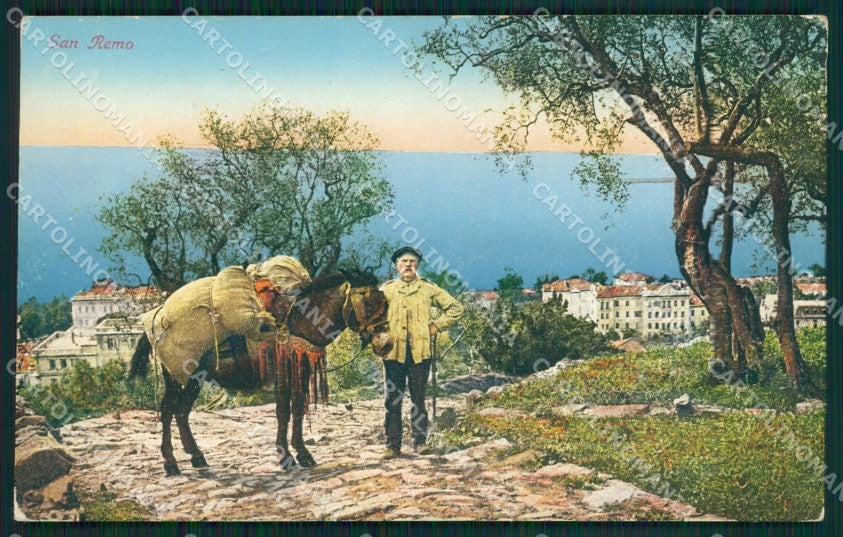 Imperia Sanremo Mulo Cartolina ZG2761 – fronte