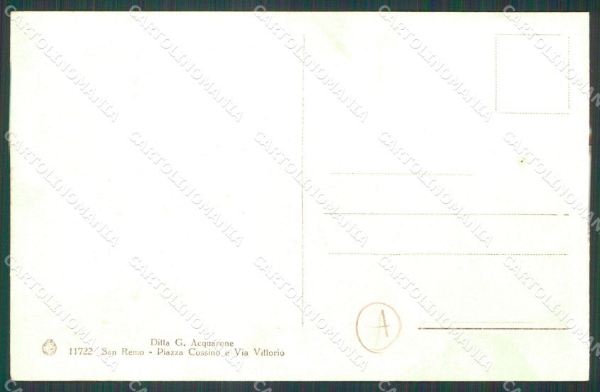 Imperia Sanremo SCOLLATA ? Cartolina ZG2772 – retro