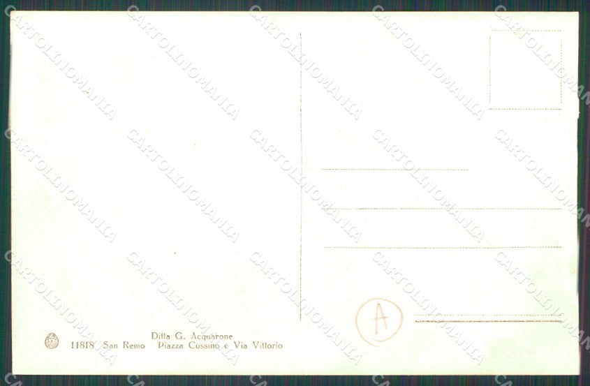 Imperia Sanremo Garibaldi Cartolina ZG2773 – retro