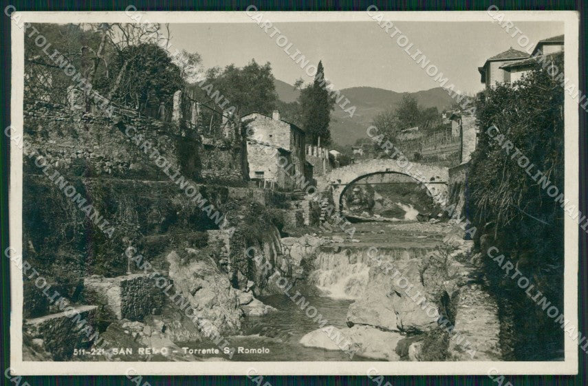 Imperia Sanremo Torrente San Romolo Foto Cartolina ZG2783 – fronte