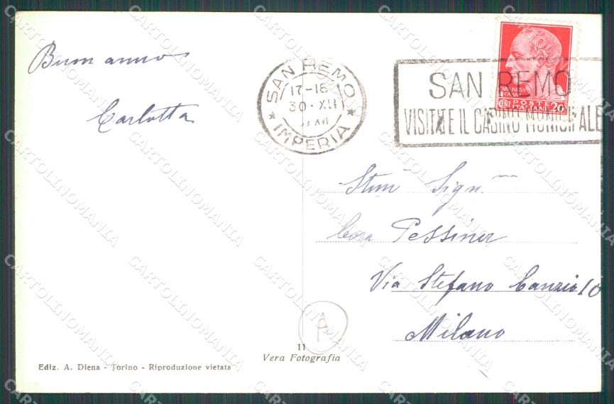 Imperia Sanremo Santuario Madonna della Costa Foto Cartolina ZG2791 – retro