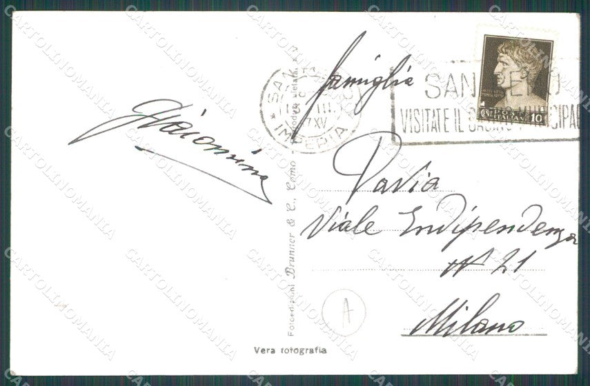 Imperia Sanremo PIEGA Foto Cartolina ZG2794 – retro