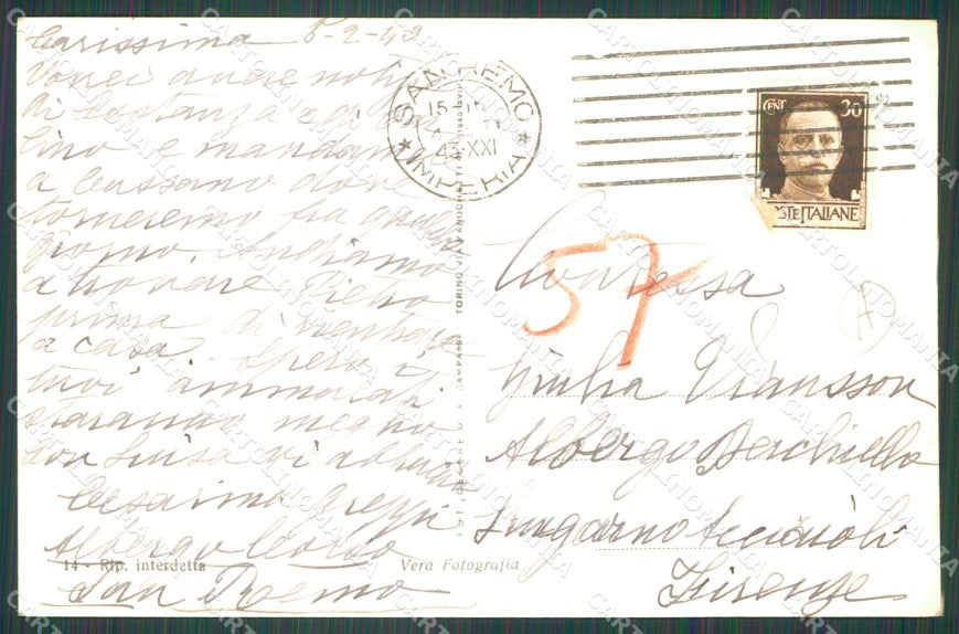Imperia Sanremo Foto Cartolina ZG2804 – retro