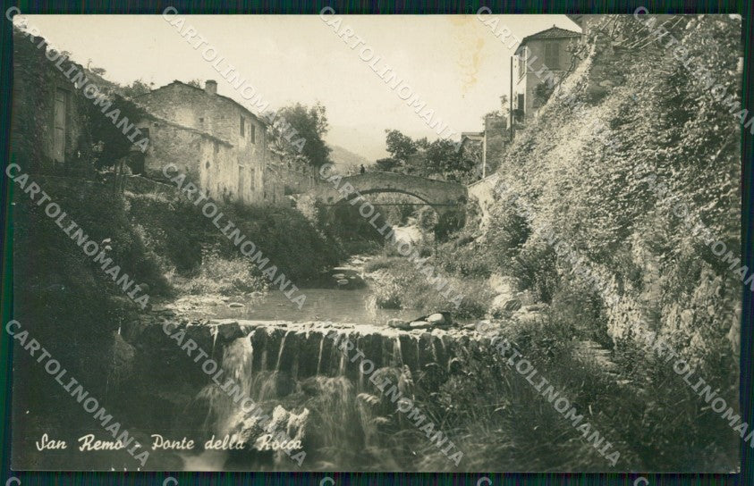 Imperia Sanremo Ponte della Rocca PIEGA Foto Cartolina ZG2811 – fronte