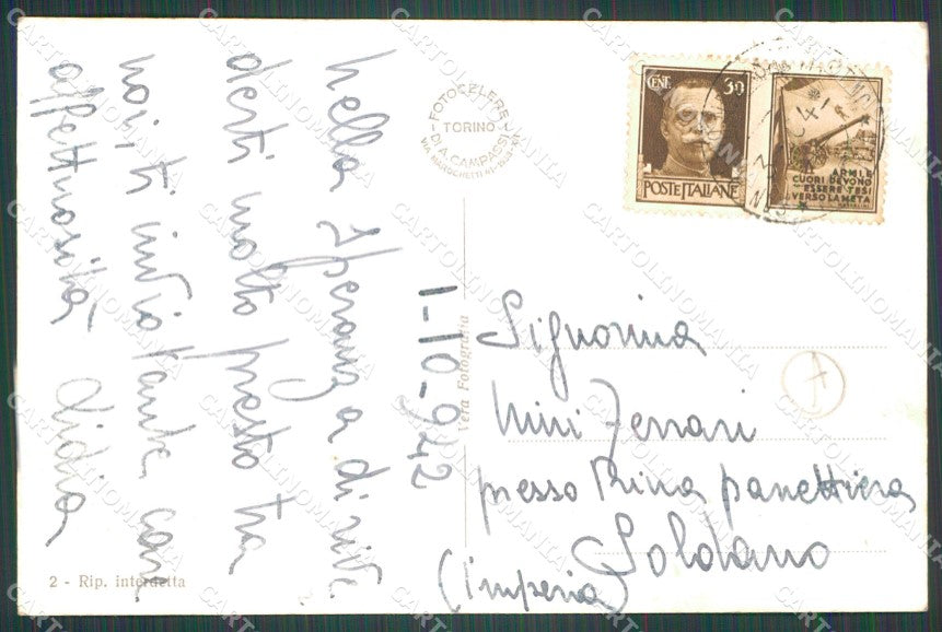 Imperia Sanremo ABRASA Foto Cartolina ZG2812 – retro