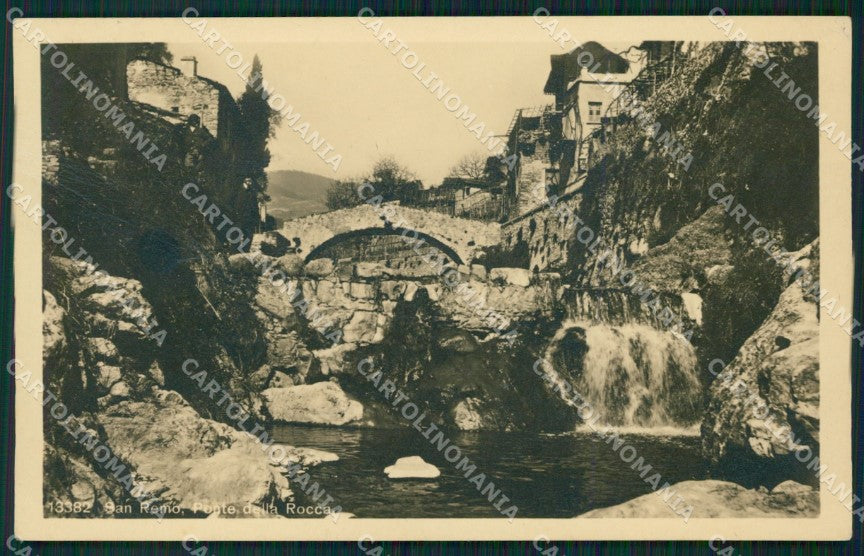 Imperia Sanremo Ponte della Rocca  PIEGA Foto Cartolina ZG2813 – fronte