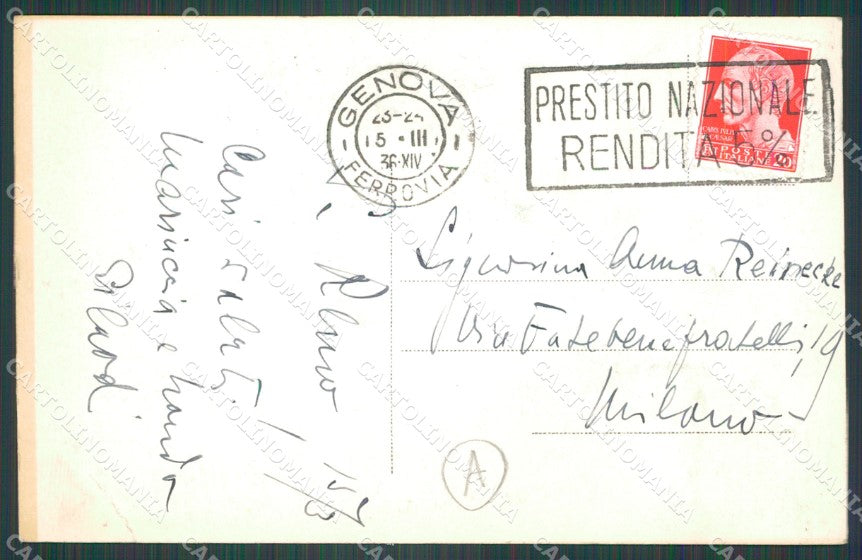 Imperia Sanremo PIEGHINE Foto Cartolina ZG2820 – retro