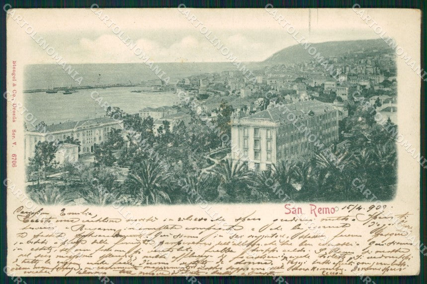 Imperia Sanremo Rilievo PIEGHINE Cartolina ZG2826 – fronte