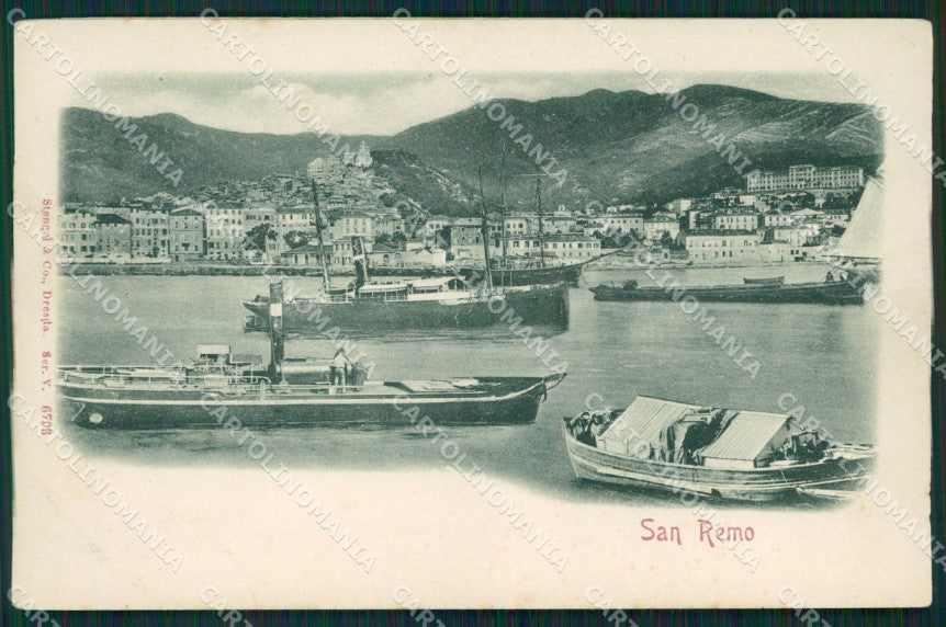 Imperia Sanremo Barche Rilievo Cartolina ZG2836 – fronte