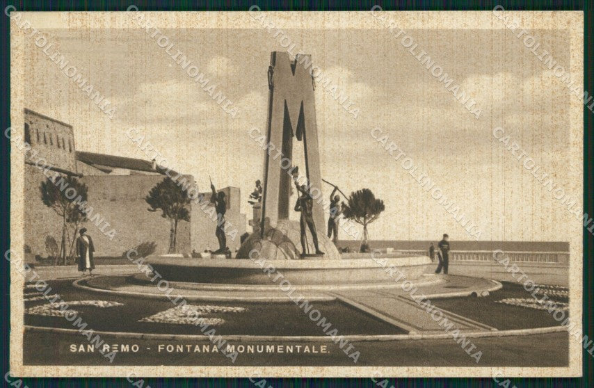 Imperia Sanremo Fontana Monumentale Cartolina ZG2850 – fronte