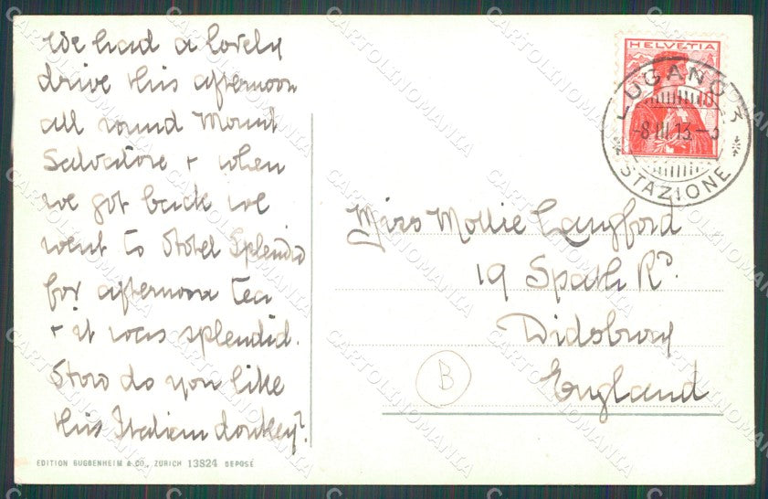 Imperia Sanremo Mulo Costumi Cartolina ZG2859 – retro