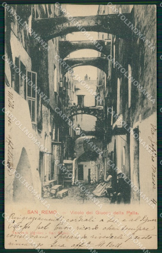 Imperia Sanremo Vicolo del Giuoco della Palla Cartolina ZG2869 – fronte
