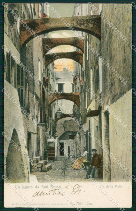 Imperia Sanremo Via della Palla Cartolina ZG2872 – fronte