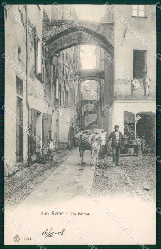 Imperia Sanremo Asino Cartolina ZG2877 – fronte