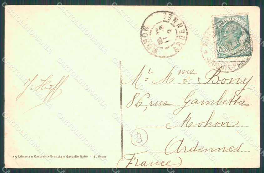 Imperia Sanremo Strada Vecchia PIEGA Cartolina ZG2878 – retro