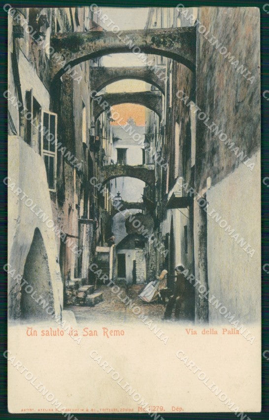 Imperia Sanremo Via della Palla Cartolina ZG2881 – fronte