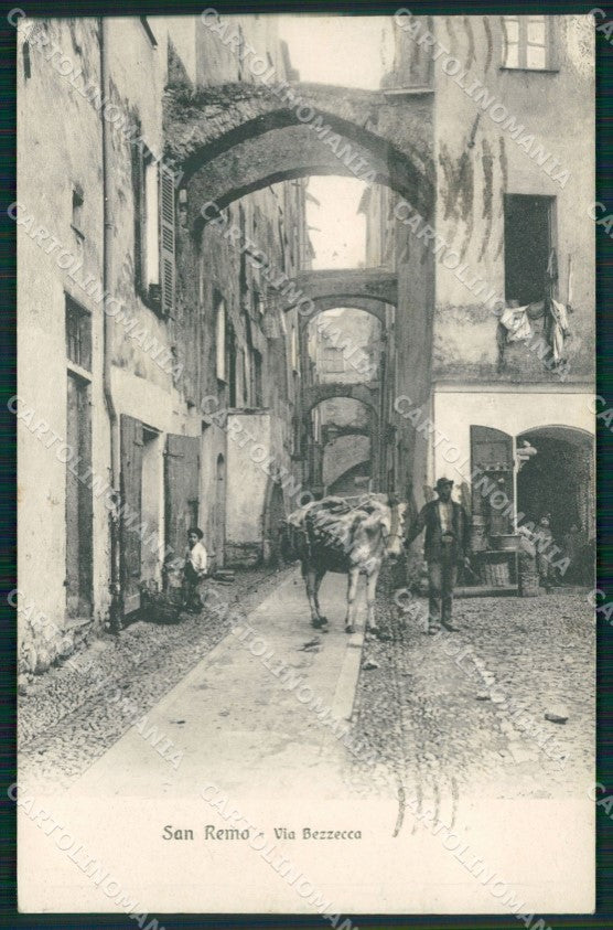 Imperia Sanremo Via Bezzecca Asino Cartolina ZG2887 – fronte