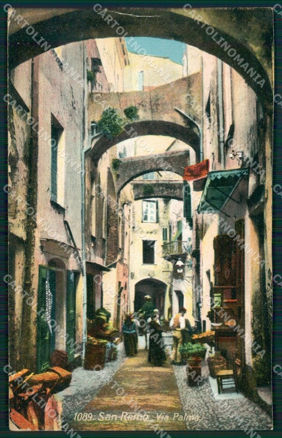 Imperia Sanremo Via Palma ANGOLINO SCOLLATO Cartolina ZG2908 – fronte