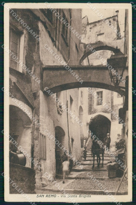 Imperia Sanremo Via Santa Brigida Cartolina ZG2912 – fronte