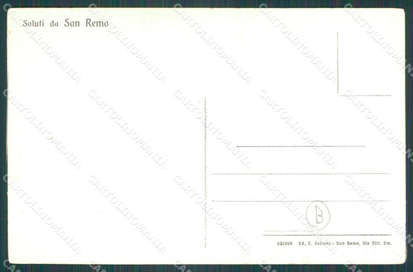 Imperia Sanremo Via Santa Brigida Cartolina ZG2912 – retro