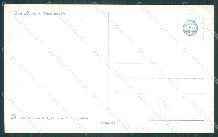 Imperia Sanremo Città Vecchia Asino Cartolina ZG2914 – retro