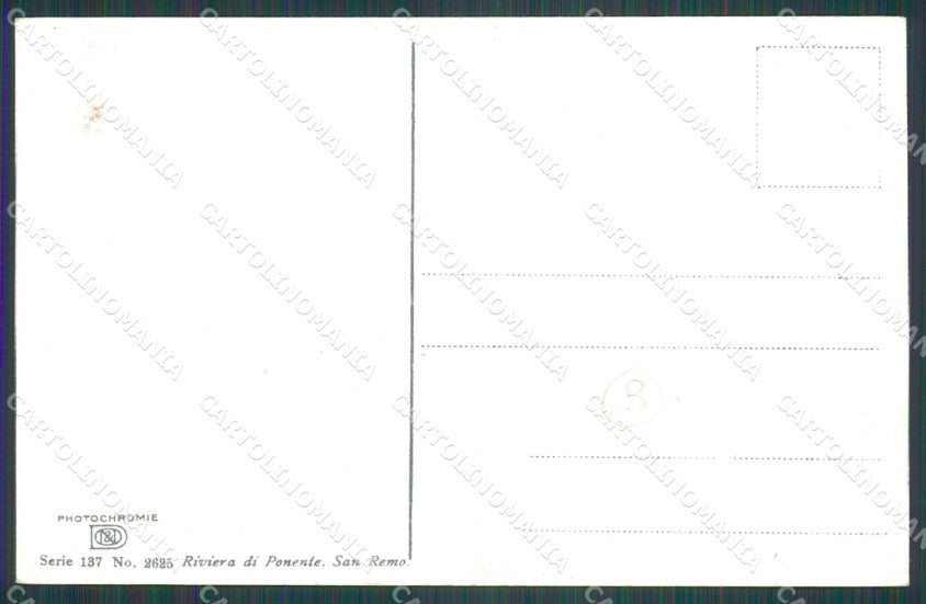 Imperia Sanremo Asini Cartolina ZG2922 – retro