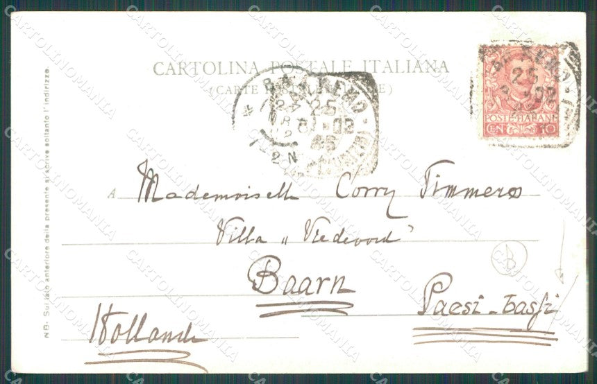 Imperia Sanremo Via Cisterna PIEGA Cartolina ZG2928 – retro