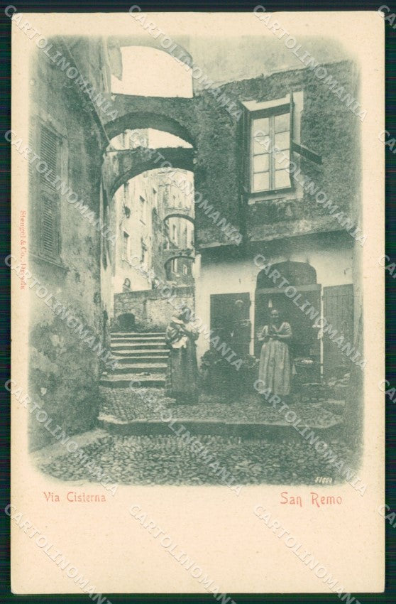 Imperia Sanremo Via Cisterna Cartolina ZG2929 – fronte