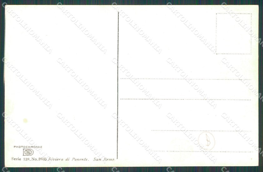 Imperia Sanremo Asini Cartolina ZG2934 – retro