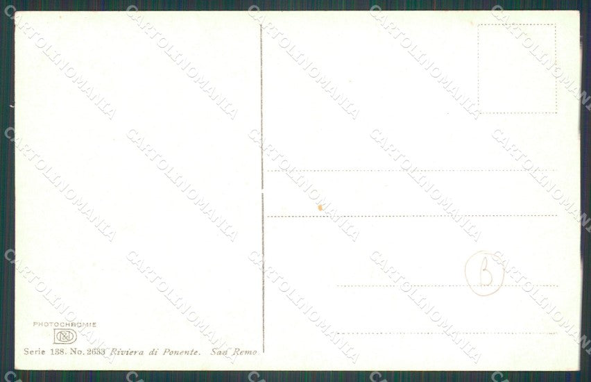 Imperia Sanremo Cartolina ZG2939 – retro