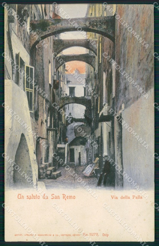 Imperia Sanremo Via della Palla Cartolina ZG2954 – fronte