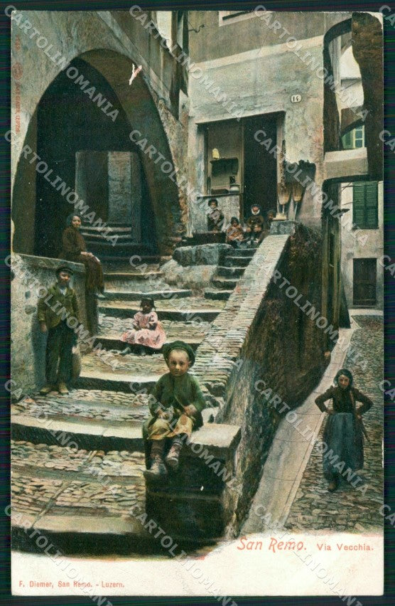 Imperia Sanremo Città Vecchia SCOLLATA Cartolina ZG2960 – fronte