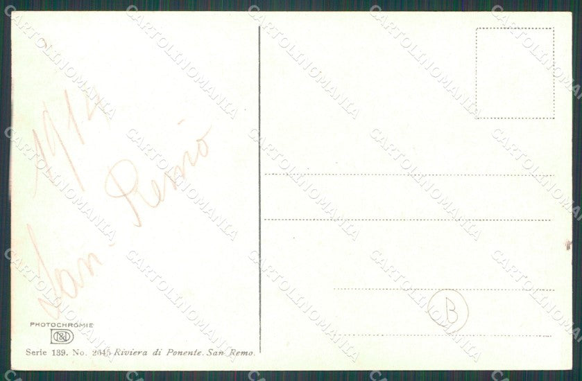 Imperia Sanremo Barche Carretto Cartolina ZG2983 – retro