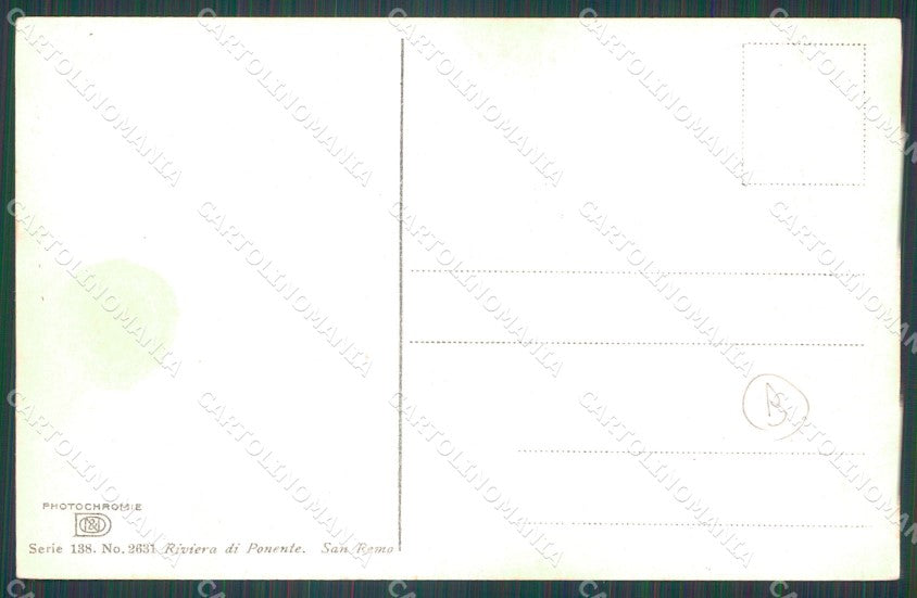 Imperia Sanremo Asini Cartolina ZG2988 – retro