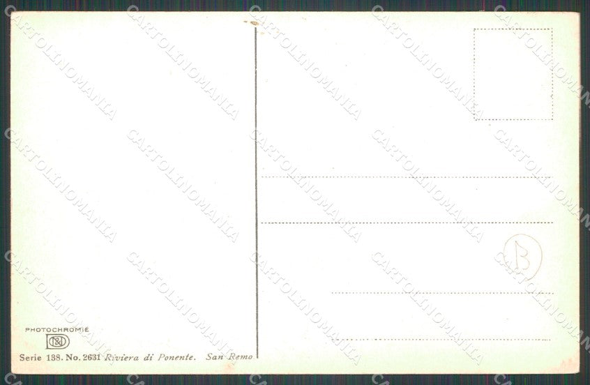 Imperia Sanremo Asini Cartolina ZG2989 – retro