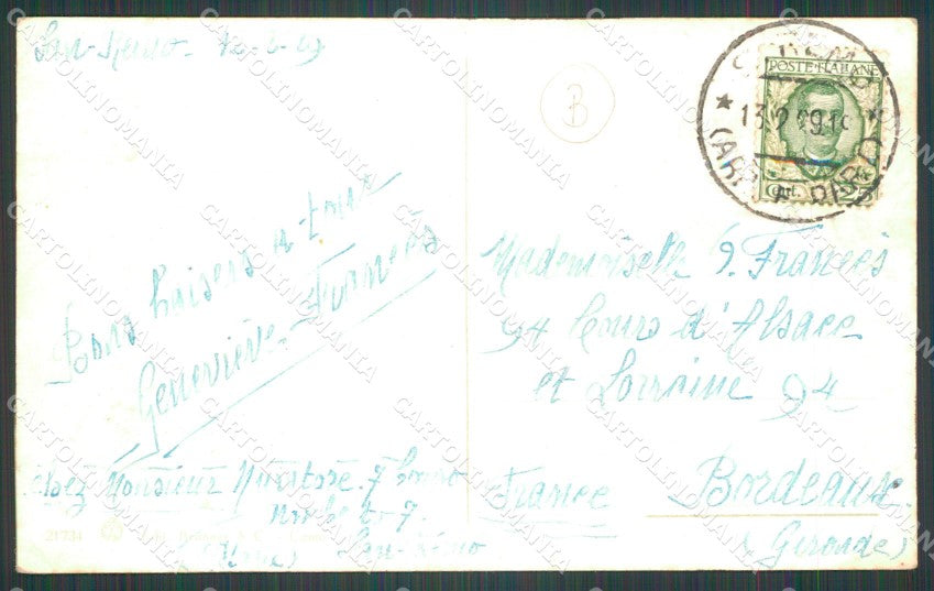 Imperia Sanremo Poggio Costumi PIEGHE Cartolina ZG2995 – retro