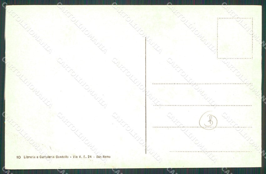 Imperia Sanremo Porta Candelieri  Cartolina ZG3001 – retro