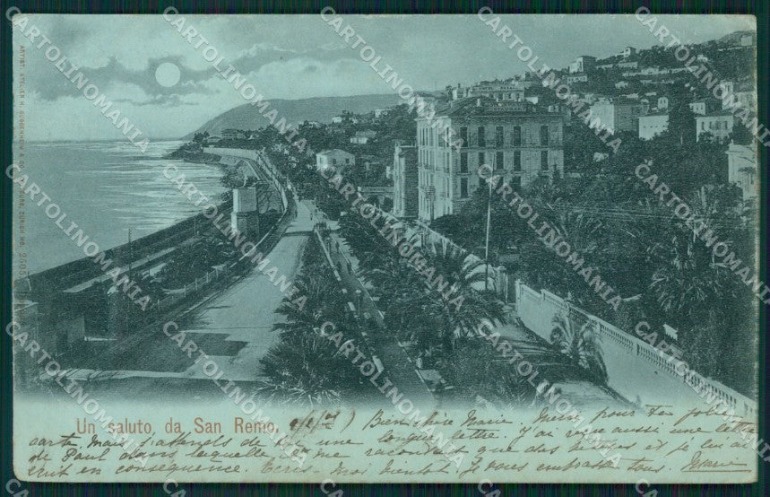 Imperia Sanremo Chiaro di Luna Cartolina ZG3014 – fronte